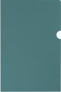 Silwerhof Папка-уголок "Basic", А4, 0,10 мм, фактура "песок", прозрачный зеленый