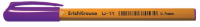 ErichKrause Ручка шариковая "Ultra Glide Technology U-11 Yellow", фиолетовая