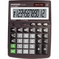 Assistant Калькулятор "AC-2331", 12 разрядов, цвет черный, 190х143х35 мм