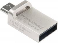 Transcend JetFlash 880S USB 3.0 OTG 64Gb (серебристый)