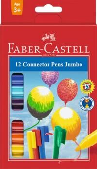 Faber-Castell Фломастеры с клипом &quot;Jumbo&quot;, 12 цветов