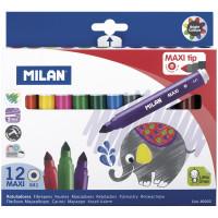 Milan Фломастеры &quot;Maxi&quot;, 12 цветов, круглые