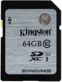 Kingston SDXC 64GB Class 10 UHS-I SD10VG2/64GB
