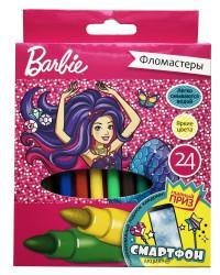 Mattel (Маттел) Фломастеры Mattel "Barbie", 24 цвета