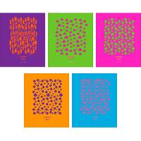 Канц-Эксмо Тетрадь "Насыщенные цвета (орнамент)", А5, 96 листов, клетка