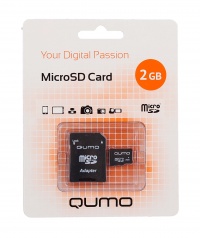 QUMO microsd 2gb + адаптер