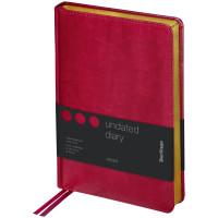 Berlingo Ежедневник недатированный "xGold", A5, 160 листов, кожзам, золотой срез, фуксия