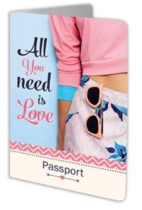 MILAND Обложка на паспорт "All you need is love" (slim)