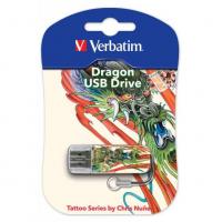 Verbatim Store n Go Mini Tattoo Dragon 49888 16Гб, Белый, пластик, USB 2.0