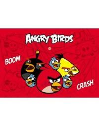 Hatber Папка-конверт "Angry birds", А4, красная