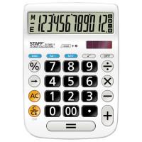 Staff Калькулятор настольный &quot;DC-999-12&quot;, большие кнопки, 12 разрядов, двойное питание, 194x136 мм