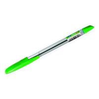 Linc Ручка шариковая "Corona Plus", прозрачный корпус, 0,7 мм, зеленая