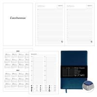 Канц-Эксмо Ежедневник недатированный "Silver Classic", А5, 152 листа, темно-синий