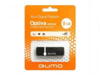 QUMO Флешка USB 8Gb Optiva 02 USB2.0 черный QM8GUD-OP2-black