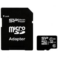 Silicon Power SP032GBSTHBU1V10-SP microSDHC, 32Гб, Class 10