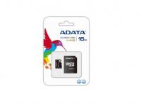 ADATA Карта памяти Micro SDHC 16Gb Class 4 AUSDH16GCL4-RA1 + адаптер SD