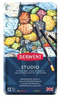 Derwent Набор цветных карандашей "Studio", 12 цветов