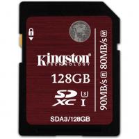 Kingston SDA3/128GB SDXC, 128Гб, Class 10