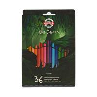 Koh-I-Noor Набор цветных карандашей "Динозавры", 36 цветов