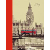 Канц-Эксмо Ежедневник недатированный "Вокруг света. Лондон", А6, 160 листов