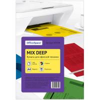 OfficeSpace Бумага цветная "Mix Deep", А4, 100 листов (4 цвета)