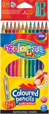 Colorino Цветные треугольные карандаши , 12+1 цветов, с точилкой