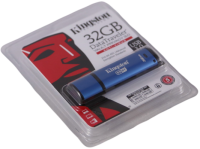 Kingston Флешка USB 32Gb DataTraveler Vault with Privacy DTVP30/32GB синий
