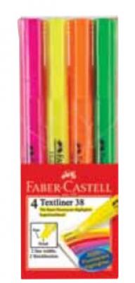 Faber-Castell Текстовыделители 38, 4 цвета