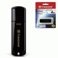Transcend Флэш-диск 4GB JetFlash 350 USB 2.0, черный