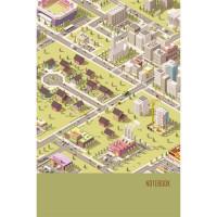 Канц-Эксмо Книга для записей &quot;Новый город. Графика&quot;, А5, 130 листов, клетка