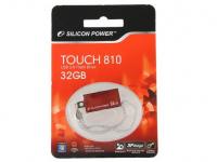 Silicon Power Флешка USB 32Gb Touch 810 SP032GBUF2810V1R красный