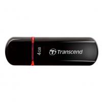 Transcend JetFlash 600 4Гб, Черный, пластик, USB 2.0