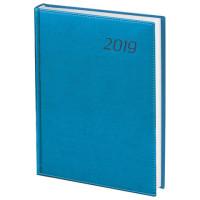 BRAUBERG Ежедневник датированный на 2019 год "Rainbow", А5, 168 листов, цвет обложки бирюзовый