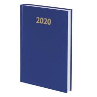 BRAUBERG Ежедневник датированный на 2020 год "Brauberg", А5, 160 листов, синий