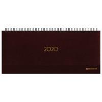 BRAUBERG Планинг настольный датированный на 2020 год "Select", 60 листов, цвет обложки коричневый