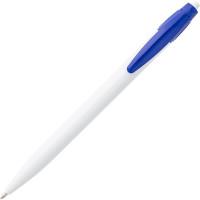 Sponsor Ручка шариковая, автоматическая, белый корпус, синие детали