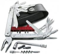 Victorinox Мультитул SwissTool Plus 3.0338.L 115мм 39 функций в кожаном чехле