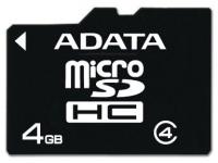 ADATA microSDHC Class 4 4Gb AUSDH4GCL4-R