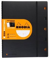 Rhodia Ежедневник "Rhodiactive ExaMeeting", чёрный, 16x 21 см, линия, 80 л