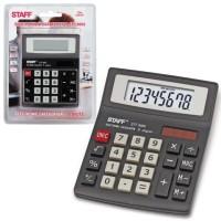 Staff Калькулятор настольный "STF-8008", 8 разрядов, двойное питание
