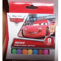 Multiart Мел асфальтовый &quot;Disney. Cars&quot;, 9 цветов