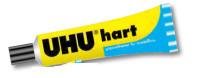 UHU Клей "Hart", для жестких пластиков, 125 г, индивидуальная упаковка