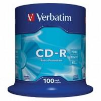 Verbatim Диск CD-R 700 Мб, 52х, 100 штук