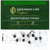 Greenwich Line Материал для творчества "Декоративные глазки", 10 мм (40 комплектов по 20 штук) (количество товаров в комплекте: 40)