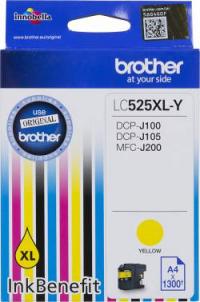 Brother lc525xly желтый для dcp-j100/j105/j200 (1300стр.)