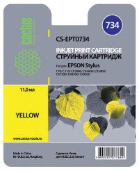 Cactus cs-ept0734 совместимый желтый для epson stylus с79/ c110/ сх3900/cx4900/cx5900 (11,4ml)