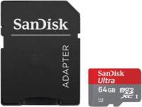 Sandisk Micro SDНС 64 Gb Class 10 Ultra UHS-I + adapter (для фотокамер)