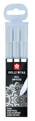 Sakura Набор гелевых ручек &quot;Gelly Roll&quot;, 0,8 мм, цвет чернил: белый, 3 штуки