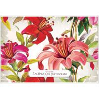 OfficeSpace Альбом для рисования "Цветы. Charm floral", 40 листов, А4, на скрепке