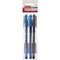 ATTACHE Ручки гелевые "Space", 3 штуки (2 синие и 1 черная)